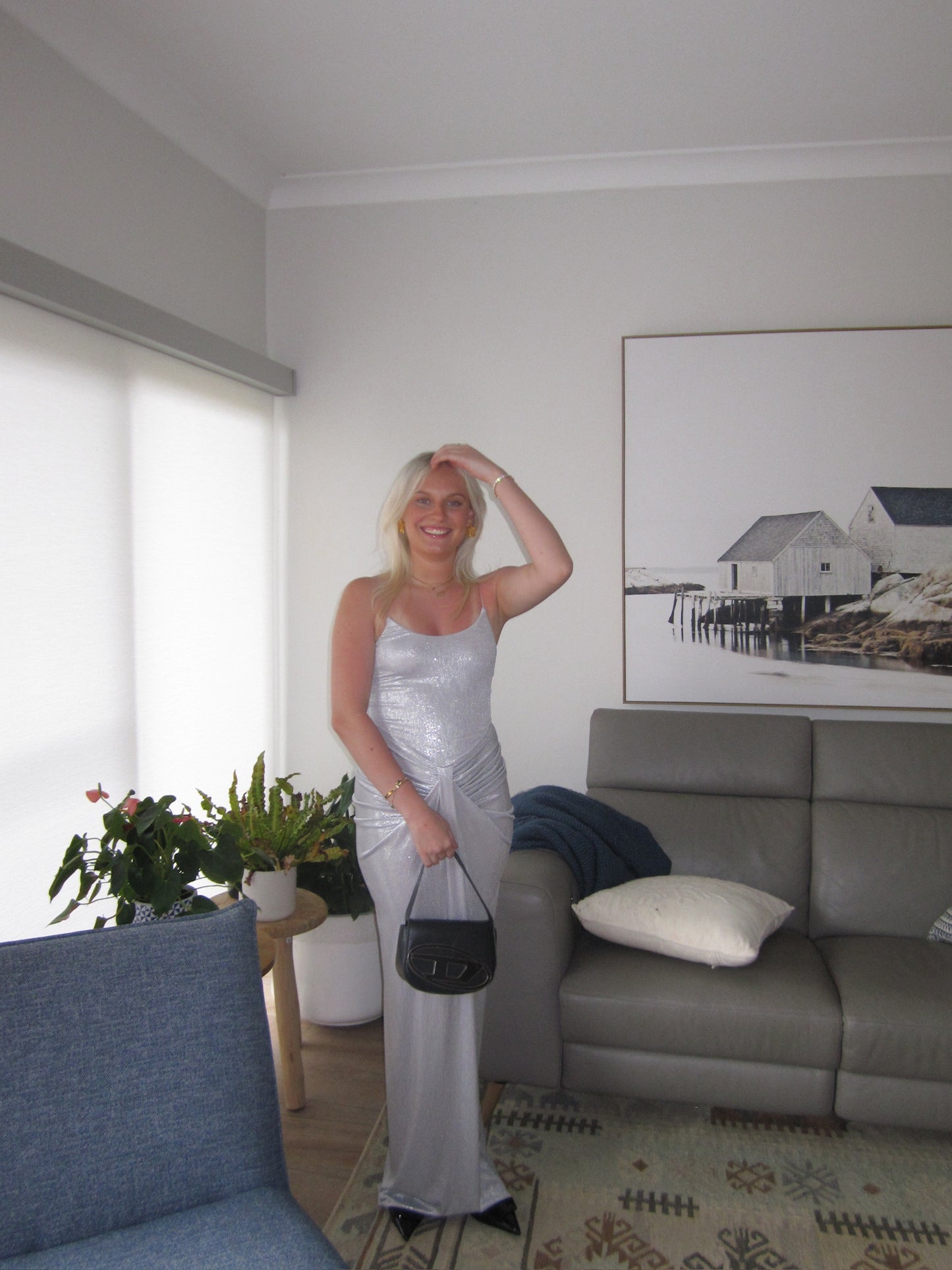 Natalie Rolt Allora Gown Silver