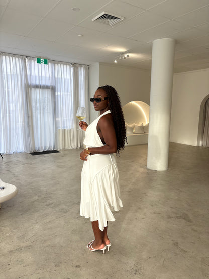 With Jean Sharni Off White Midi Set
