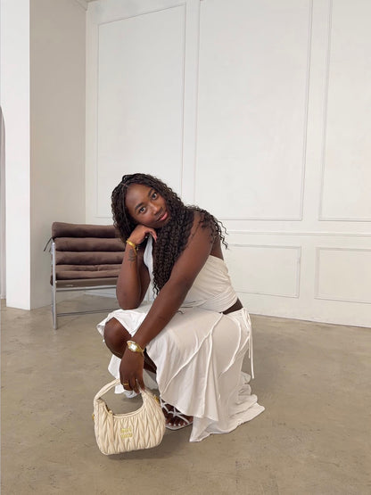 With Jean Sharni Off White Midi Set