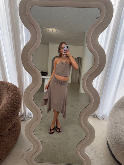 Marouge Alkarz Midi Brown Set