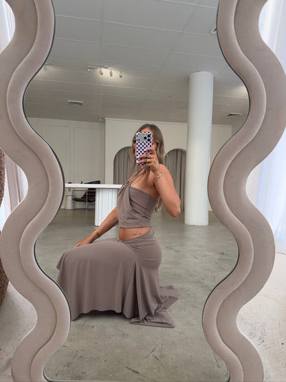 Marouge Alkarz Midi Brown Set