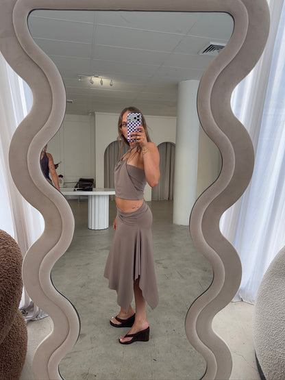 Marouge Alkarz Midi Brown Set
