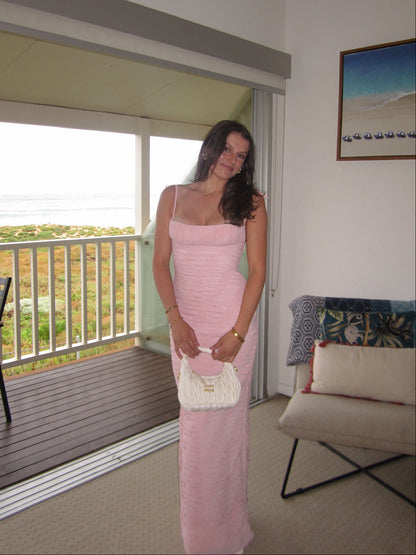 Cha Collective Cha Cha Pink Maxi Dress