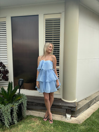 Billy J Fantasia Mini Dress Blue