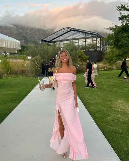 Meshki Audrey Off The Shoulder Pink