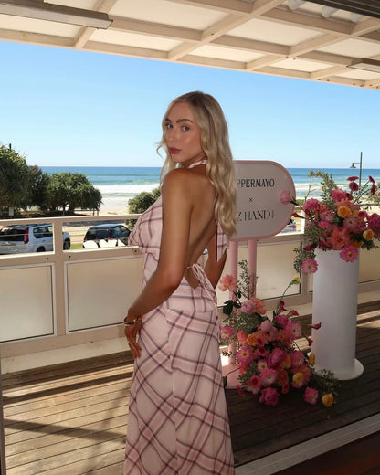 Peppermayo Muse Maxi Pink Check