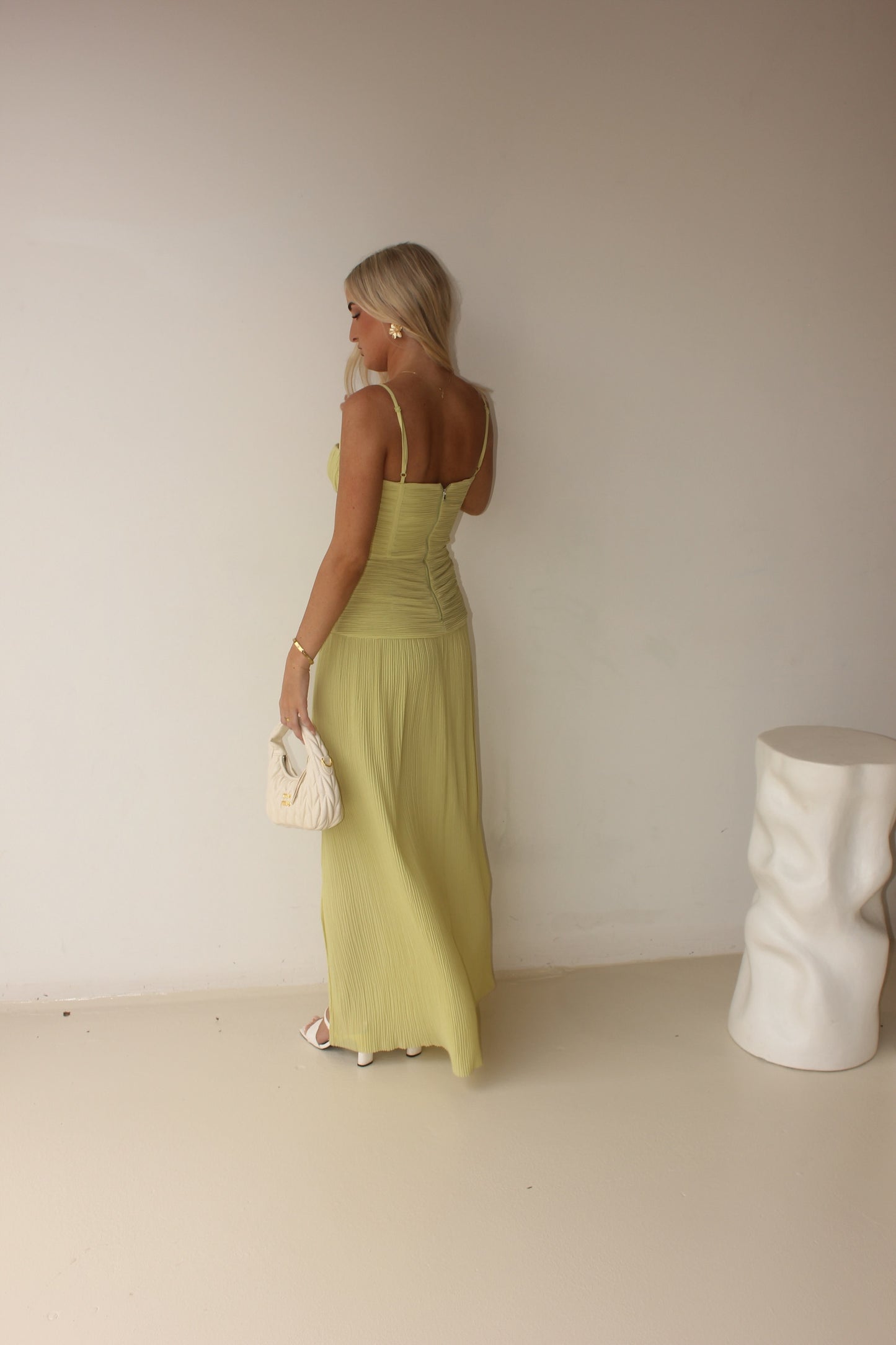 Manning Cartell Double Time Pleat Maxi Pistachio