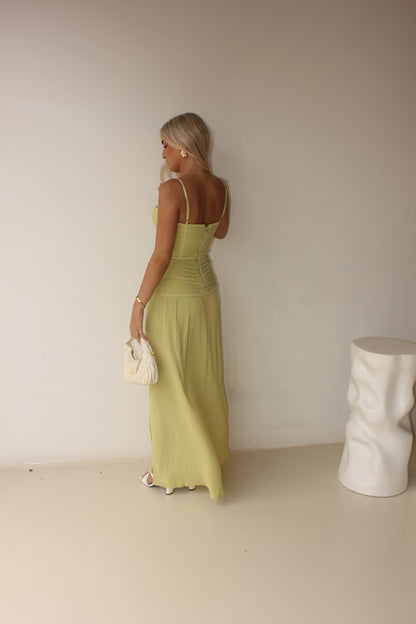 Manning Cartell Double Time Pleat Maxi Pistachio