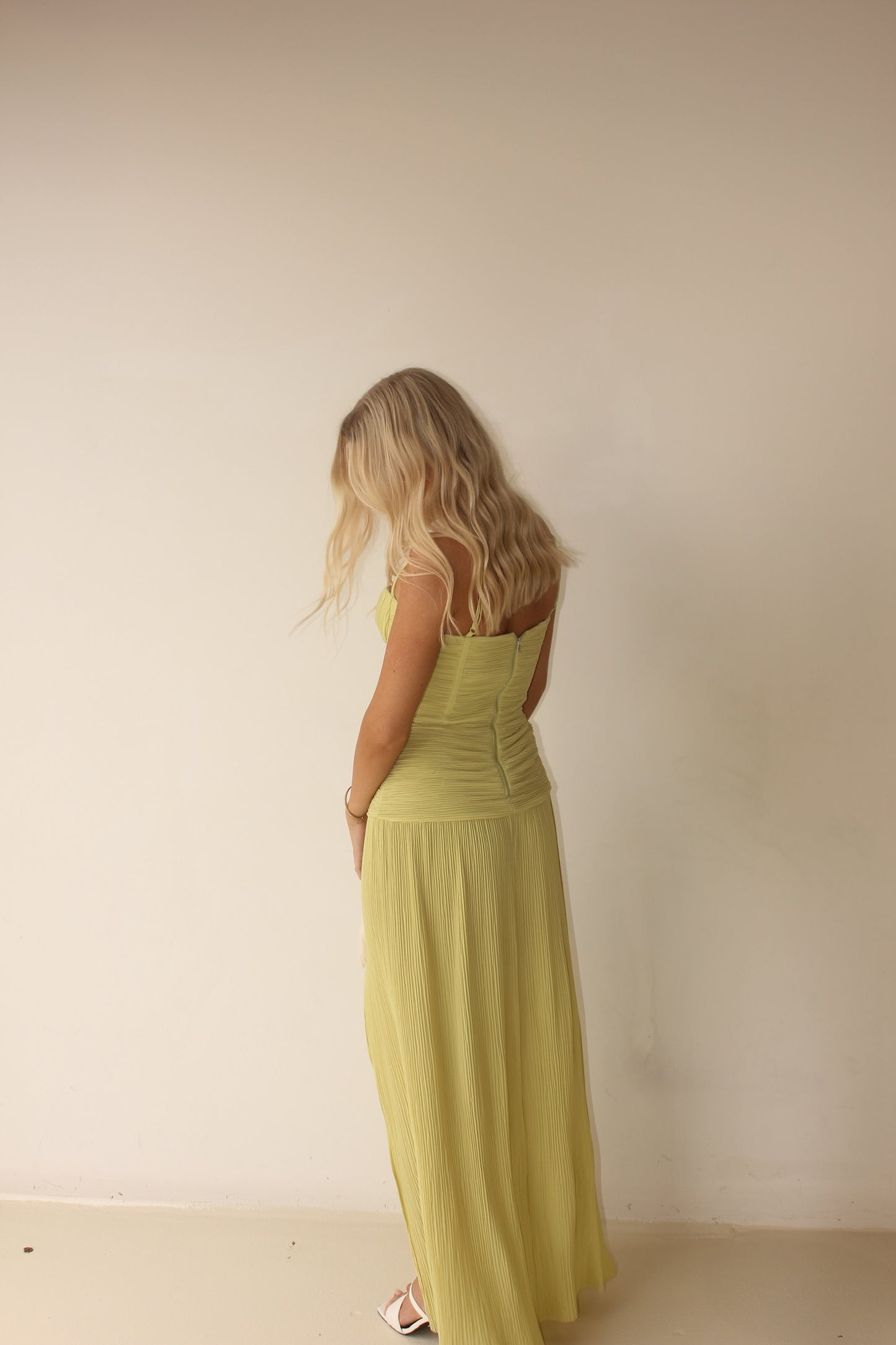 Manning Cartell Double Time Pleat Maxi Pistachio