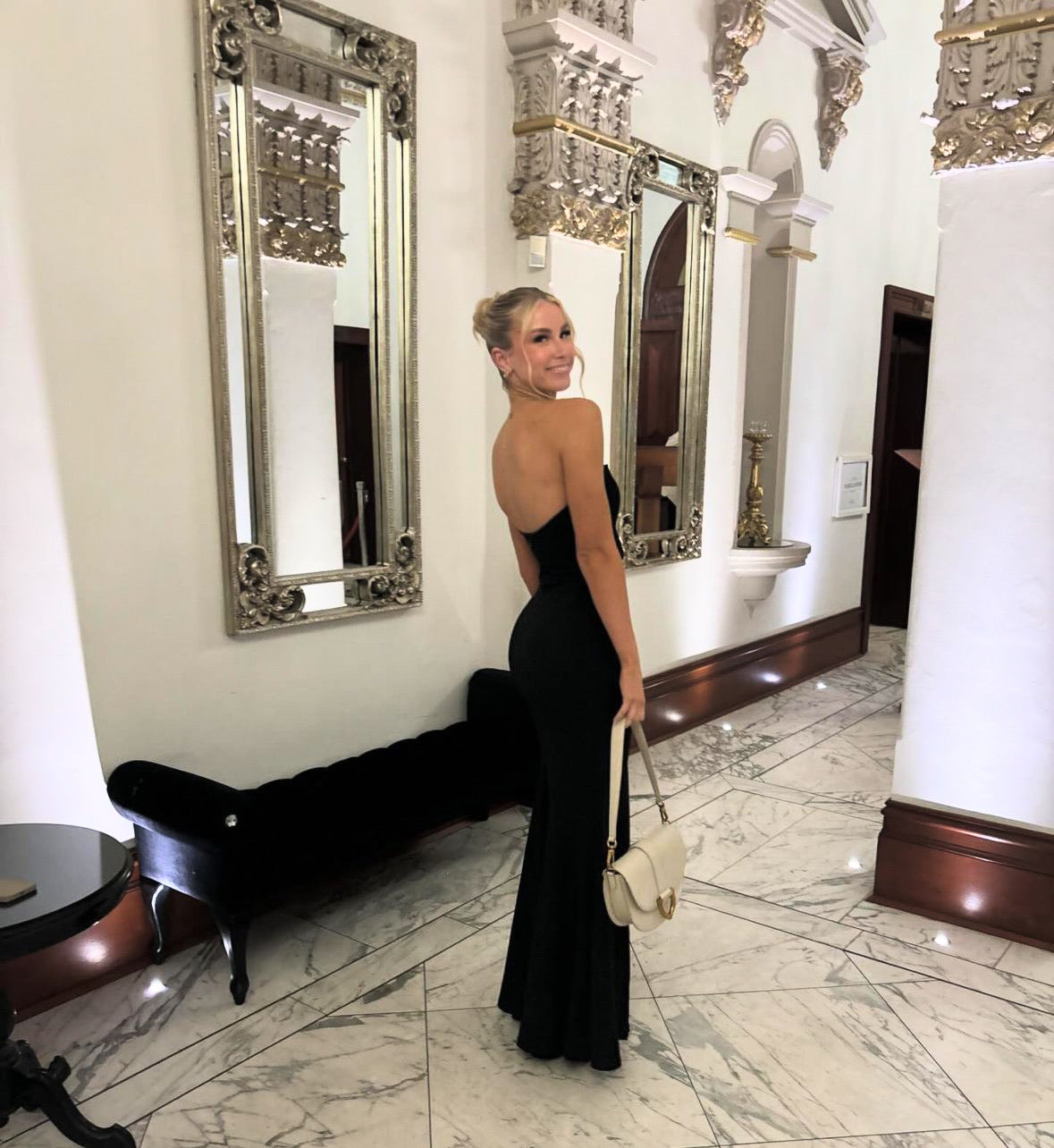 Nookie Honey Gown Strapless Black