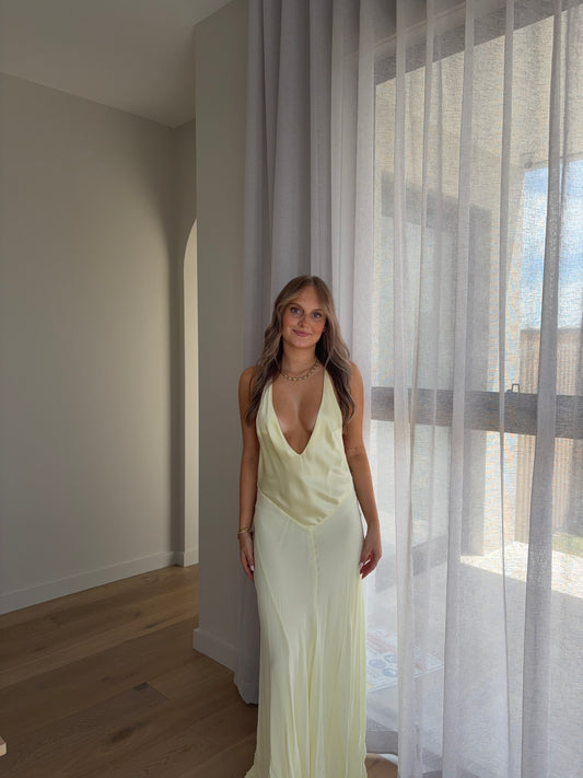 Sneaky Link Jaz Hand Yellow Maxi Dress