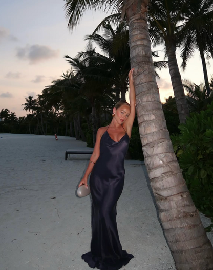 Rat and Boa Santi Navy Backless Maxi