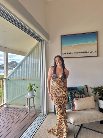 Rat and Boa Akima Leopard Slip Dress