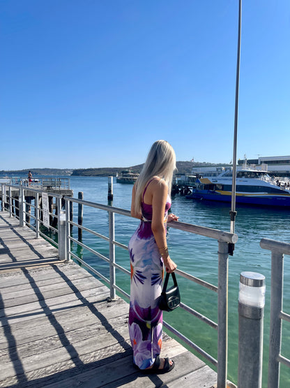 With Harper Lu Indigo Blossom Slip Dress