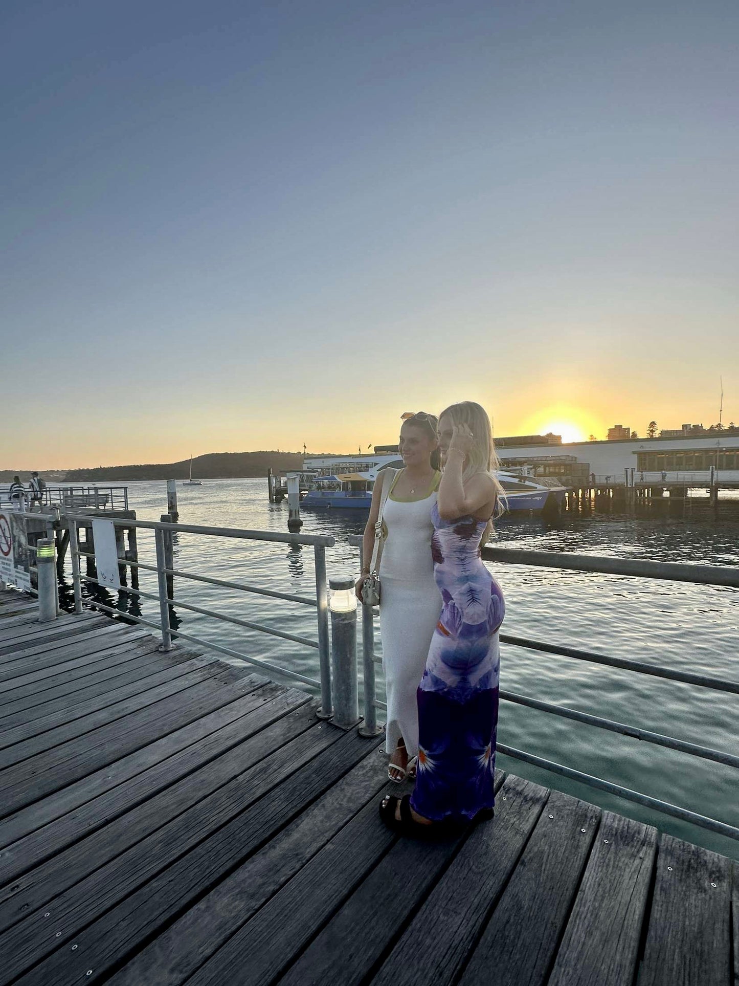 With Harper Lu Indigo Blossom Slip Dress