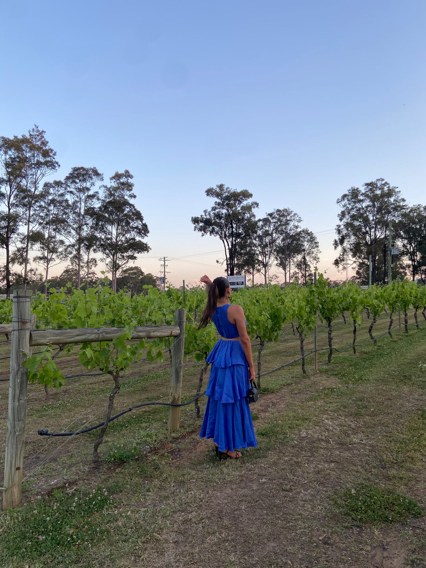 AJE Wave Cut Out Midi Dress