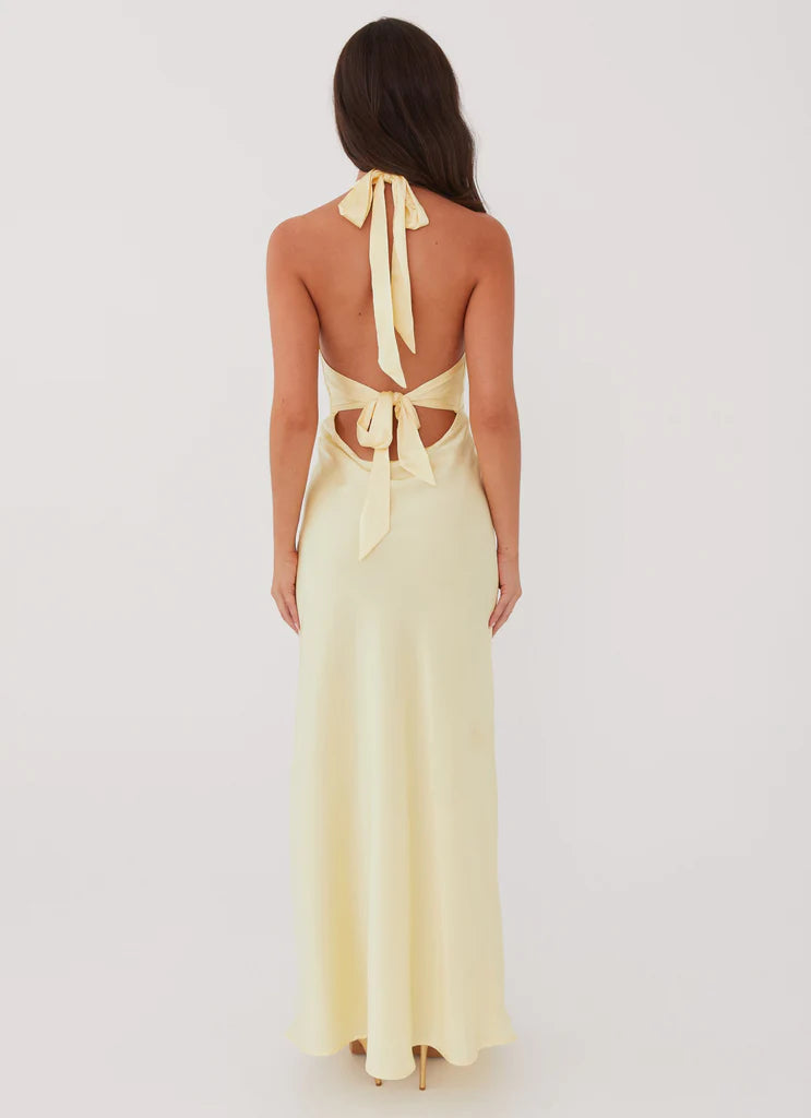 Peppermayo Heavy Hearted Halter Maxi