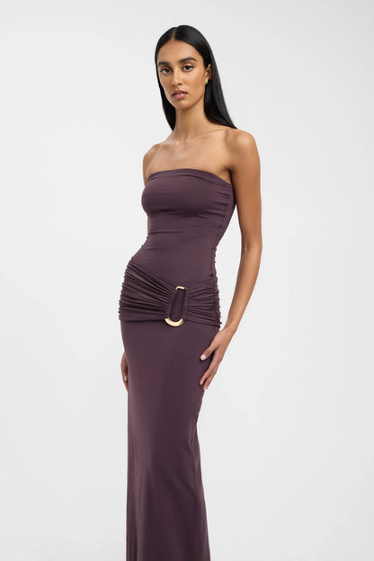 Kookai Torin Trim Brown Maxi