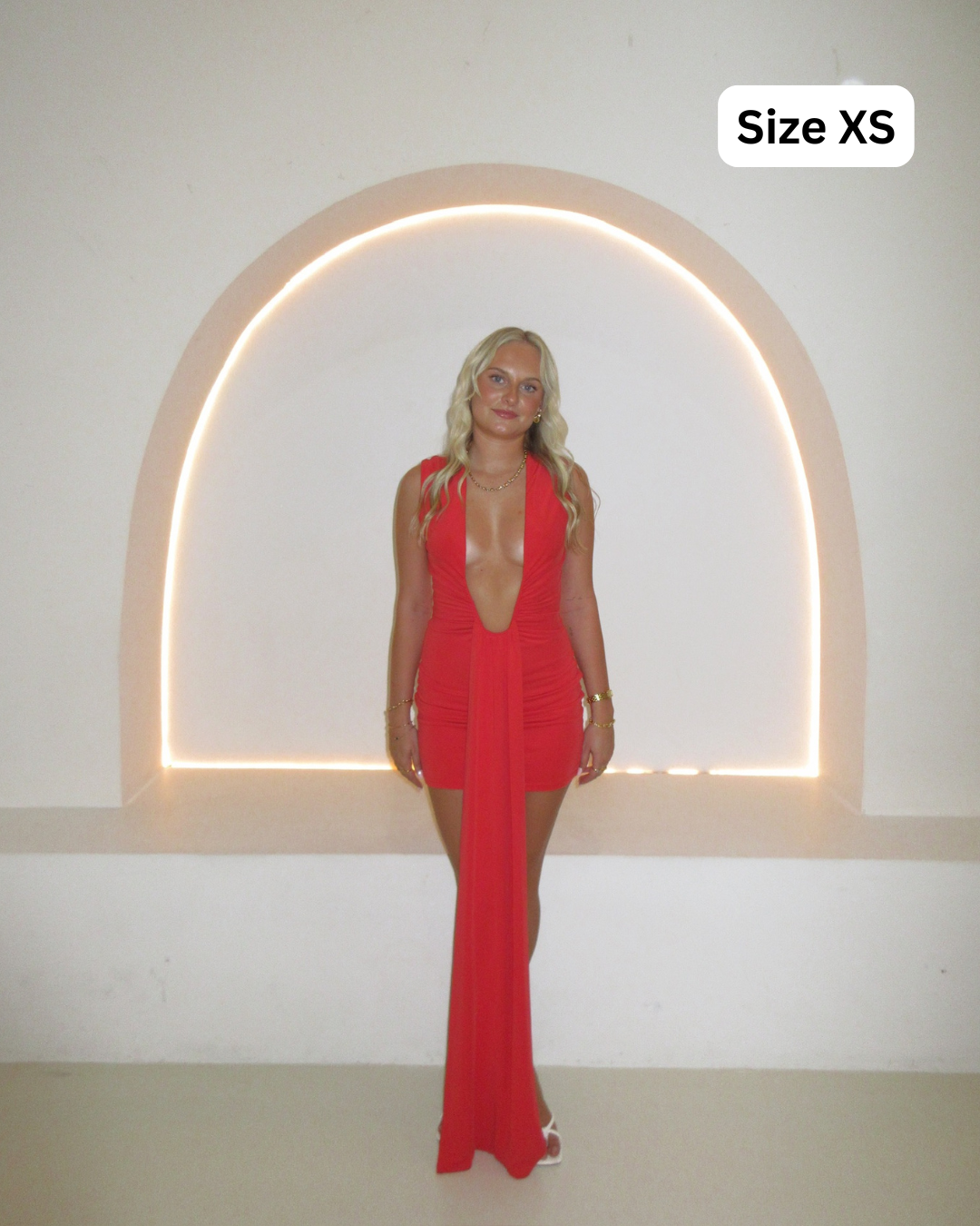 Misha Jennifer Cupro Mini Red