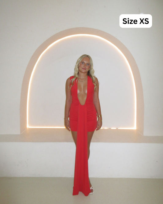 Misha Jennifer Cupro Mini Red