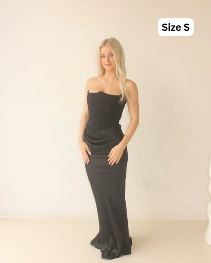 House of CB Persephone Black Maxi