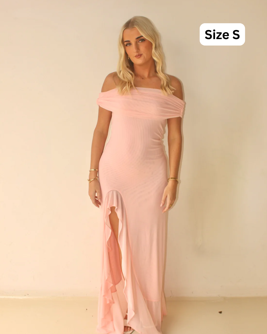 Meshki Audrey Off The Shoulder Pink – Styled By Ivory