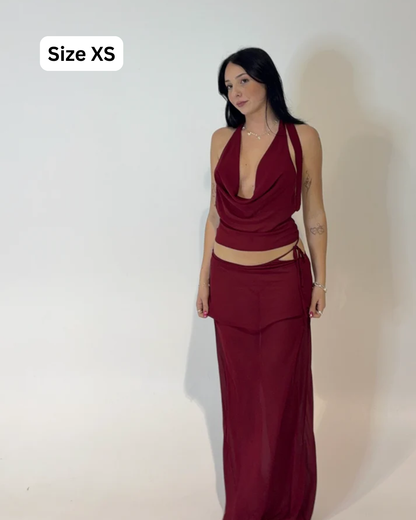 Sasha Therese Aubrey Red Set