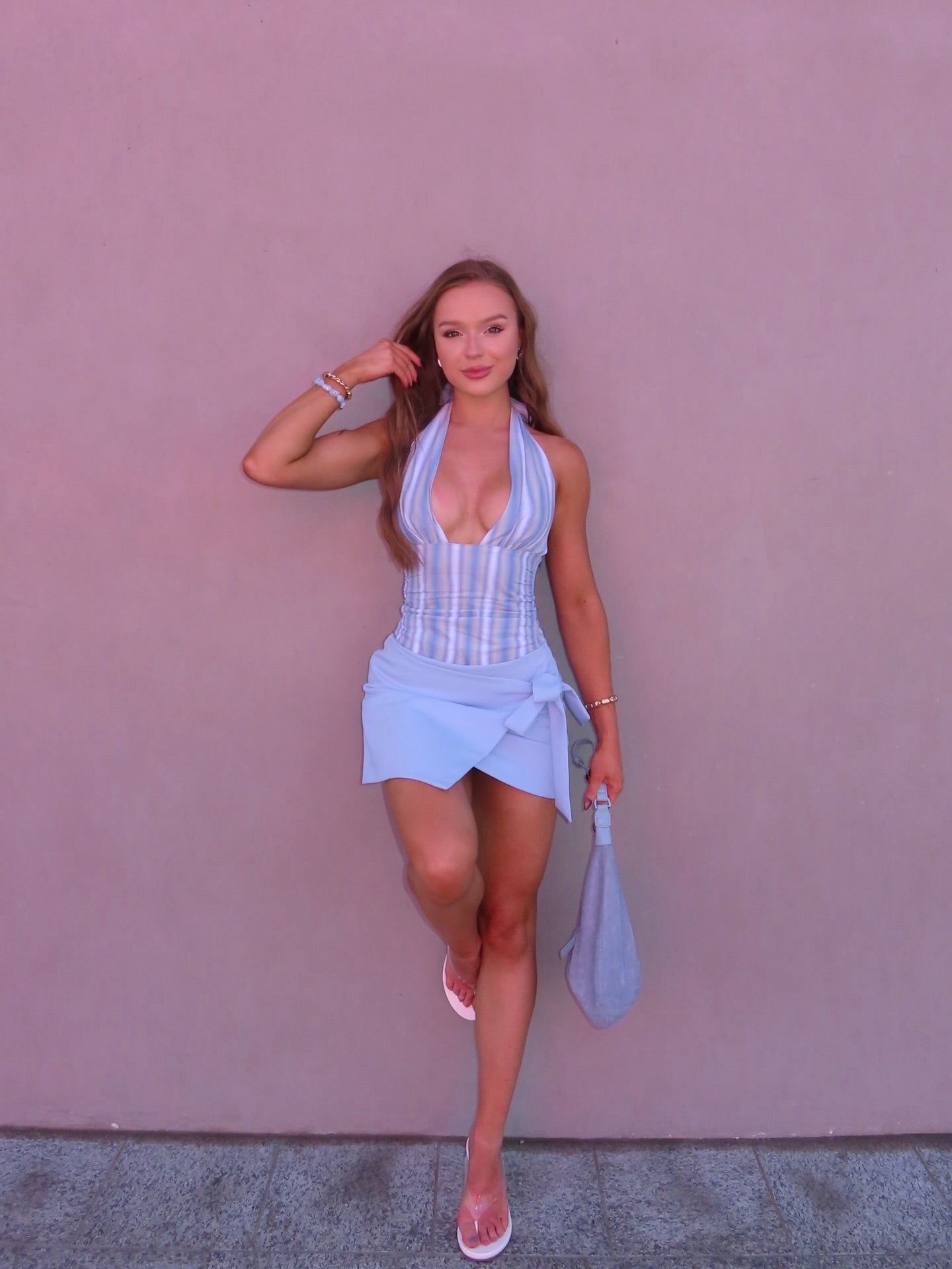 Benni Tiano Blue Mini Dress