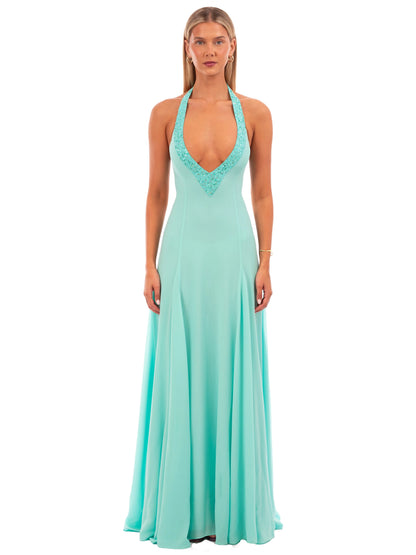 I Am Delilah Violetta Maxi Dress in Turquoise